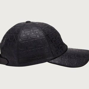 Salvatore Ferragamo Baseball Cap with Gancini Moti